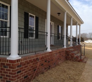 Front Porch Railings - now you see them