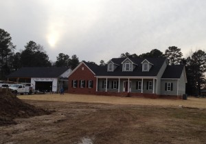 Front Porch Railings - now you barely see them, which is what we wanted