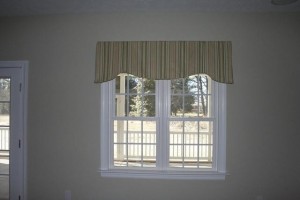 Family Room - this fabric is used to trim and line the breakfast nook window treatments