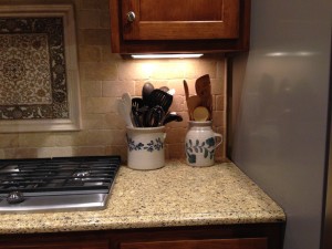 John's cooking tools in his Salmon Falls pottery