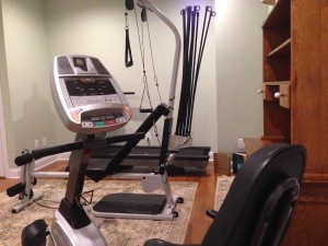 Exercise Room - modest in its equipment, better health will be ours as a result of including it in our house design plans.